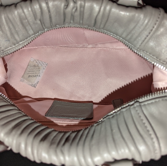 NWT Coach Ashley Gathered Leather 2-Way Tote Shoulderbag Satchel Carryall - Picture 5 of 9